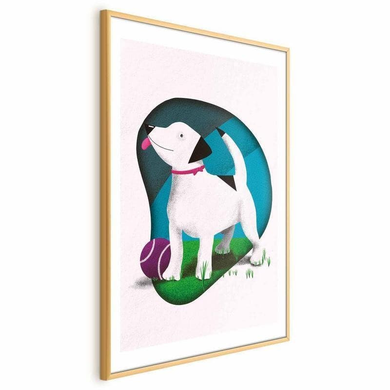 Poster - Dog and Ball in Poster e stampe Collezione Casa - Trebisacce, commercioVirtuoso.it