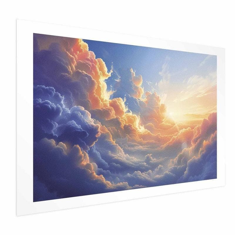 Poster - Sunset Over a Cloudy Sea: A Wonderful Symphony of Colors in Poster e stampe Collezione Casa - Trebisacce, commercioVirtuoso.it