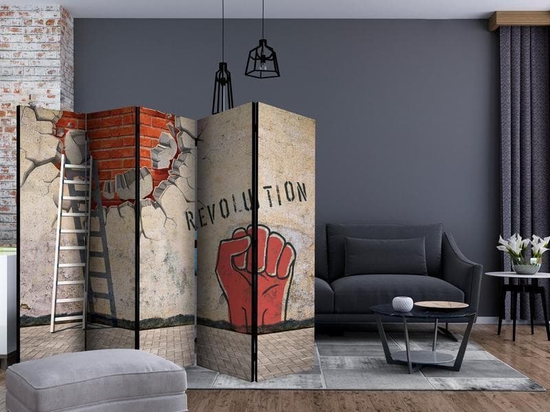 Paravento The invisible hand of the revolution II [Room Dividers] in Paraventi Collezione Casa - Trebisacce, commercioVirtuoso.it