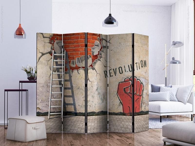 Paravento The invisible hand of the revolution II [Room Dividers] in Paraventi Collezione Casa - Trebisacce, commercioVirtuoso.it