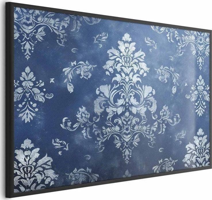 Poster - Retro Ornament in Worn Blues in Poster e stampe Collezione Casa - Trebisacce, commercioVirtuoso.it