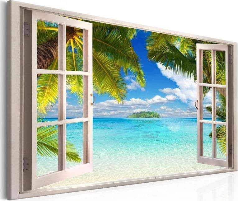 Quadro Window Sea View in Poster e stampe Collezione Casa - Trebisacce, commercioVirtuoso.it
