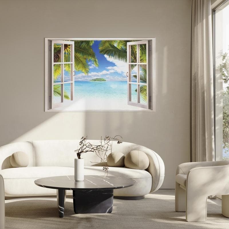 Quadro Window Sea View in Poster e stampe Collezione Casa - Trebisacce, commercioVirtuoso.it