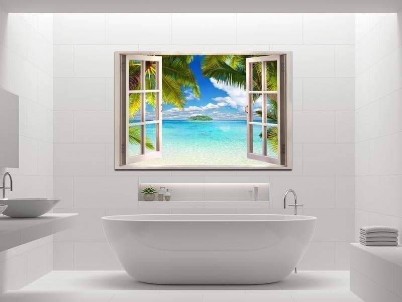 Quadro Window Sea View in Poster e stampe Collezione Casa - Trebisacce, commercioVirtuoso.it