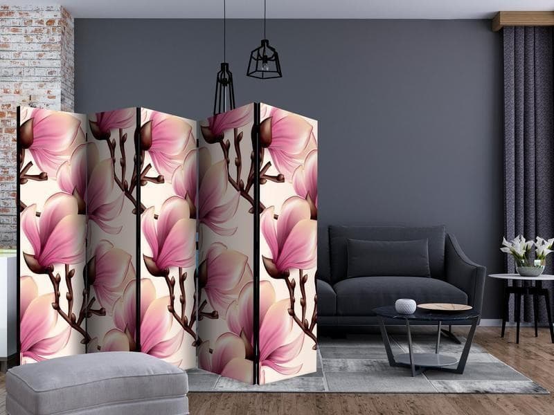 Paravento Blooming Magnolias II [divisori da interno] in Paraventi Collezione Casa - Trebisacce, commercioVirtuoso.it