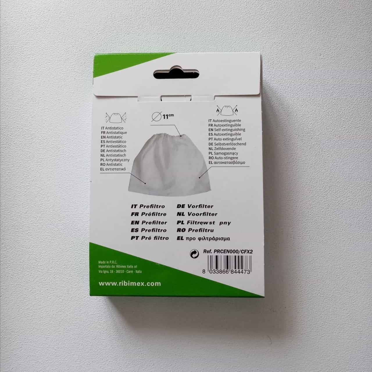 Ribimex prefiltro antistatico per ricambio aspiraceneri confezione da 2pz in Filtri per aspirapolvere a bidone Aloiserw.com - Altomonte, commercioVirtuoso.it