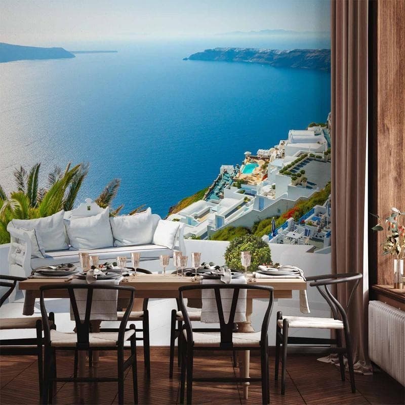 Carta da Parati spettacolare panorama di Santorini in Carta da parati Collezione Casa - Trebisacce, commercioVirtuoso.it