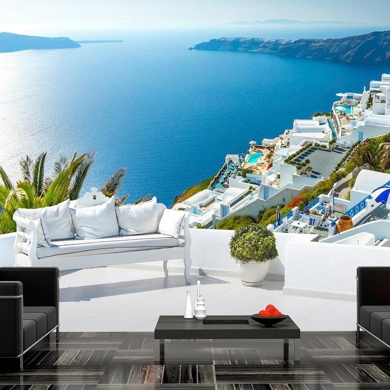 Carta da Parati spettacolare panorama di Santorini in Carta da parati Collezione Casa - Trebisacce, commercioVirtuoso.it