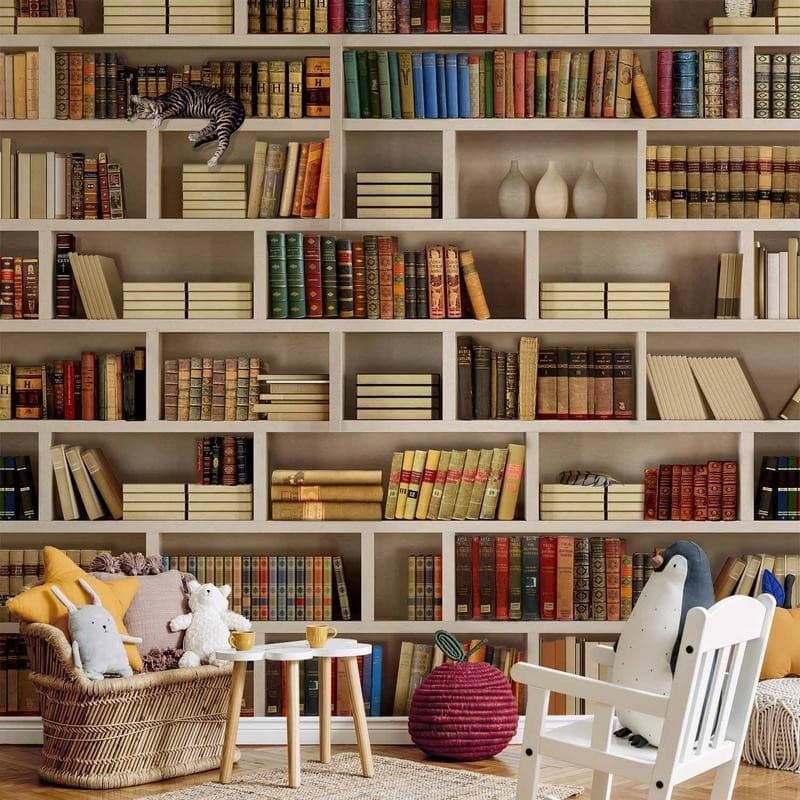 Fotomurale Biblioteca di casa in Carta da parati Collezione Casa - Trebisacce, commercioVirtuoso.it