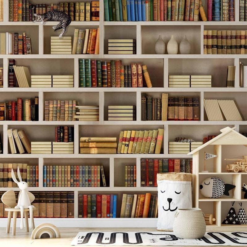 Fotomurale Biblioteca di casa in Carta da parati Collezione Casa - Trebisacce, commercioVirtuoso.it