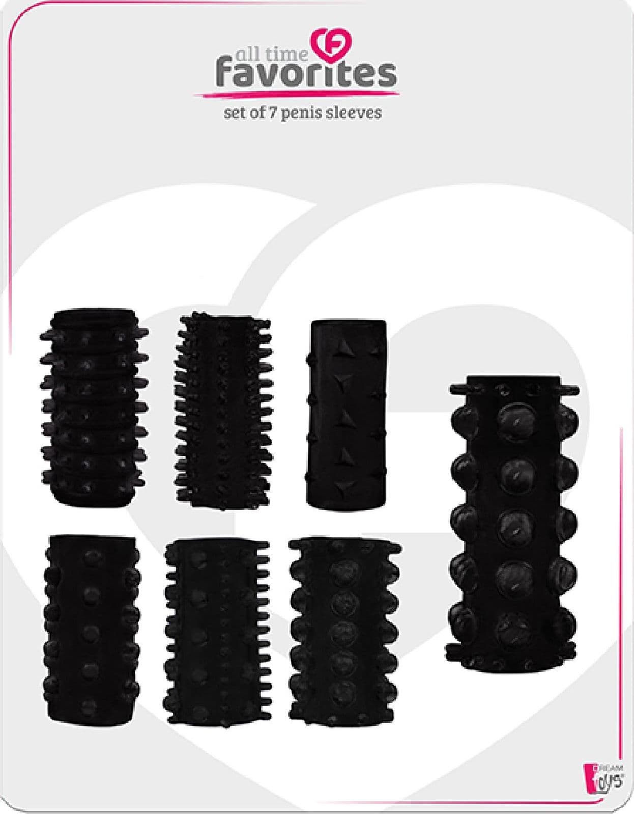 ALL TIMES FAVORITES - SET DA 7 GUAINE Nero in Anelli fallici e vibranti Mettimelo.it - Casoria, commercioVirtuoso.it