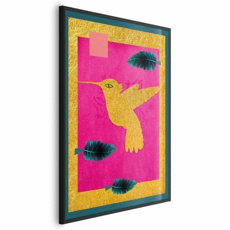 Poster - Golden Hummingbird in Poster e stampe Collezione Casa - Trebisacce, commercioVirtuoso.it