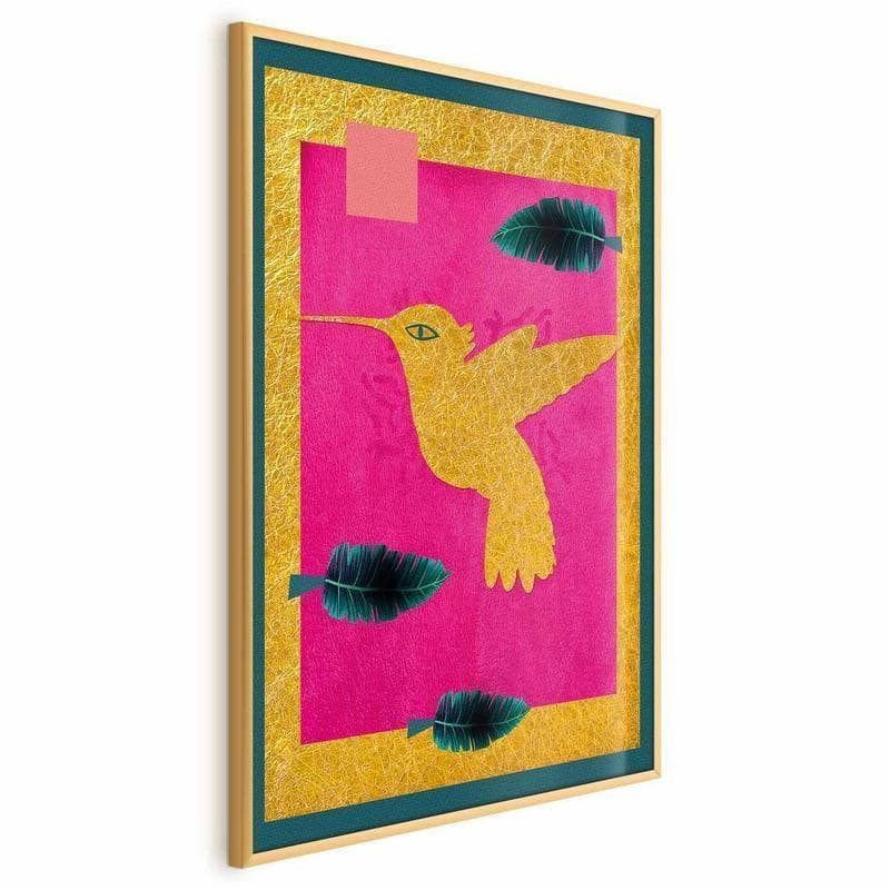 Poster - Golden Hummingbird in Poster e stampe Collezione Casa - Trebisacce, commercioVirtuoso.it