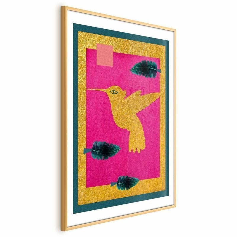 Poster - Golden Hummingbird in Poster e stampe Collezione Casa - Trebisacce, commercioVirtuoso.it