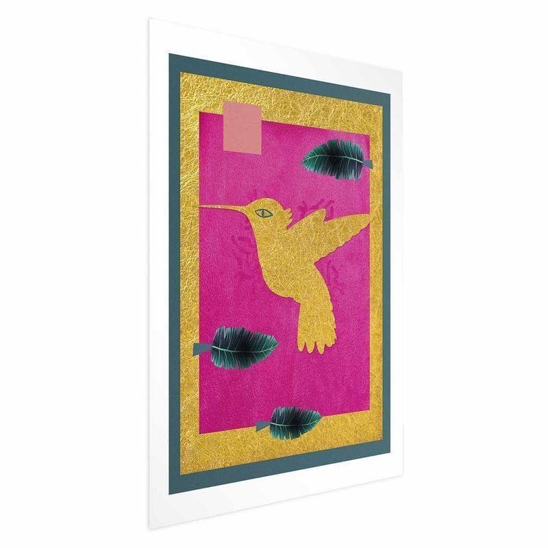 Poster - Golden Hummingbird in Poster e stampe Collezione Casa - Trebisacce, commercioVirtuoso.it