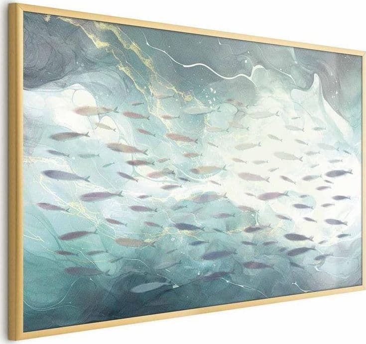 Poster - School of Small Fish in Poster e stampe Collezione Casa - Trebisacce, commercioVirtuoso.it