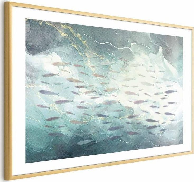Poster - School of Small Fish in Poster e stampe Collezione Casa - Trebisacce, commercioVirtuoso.it