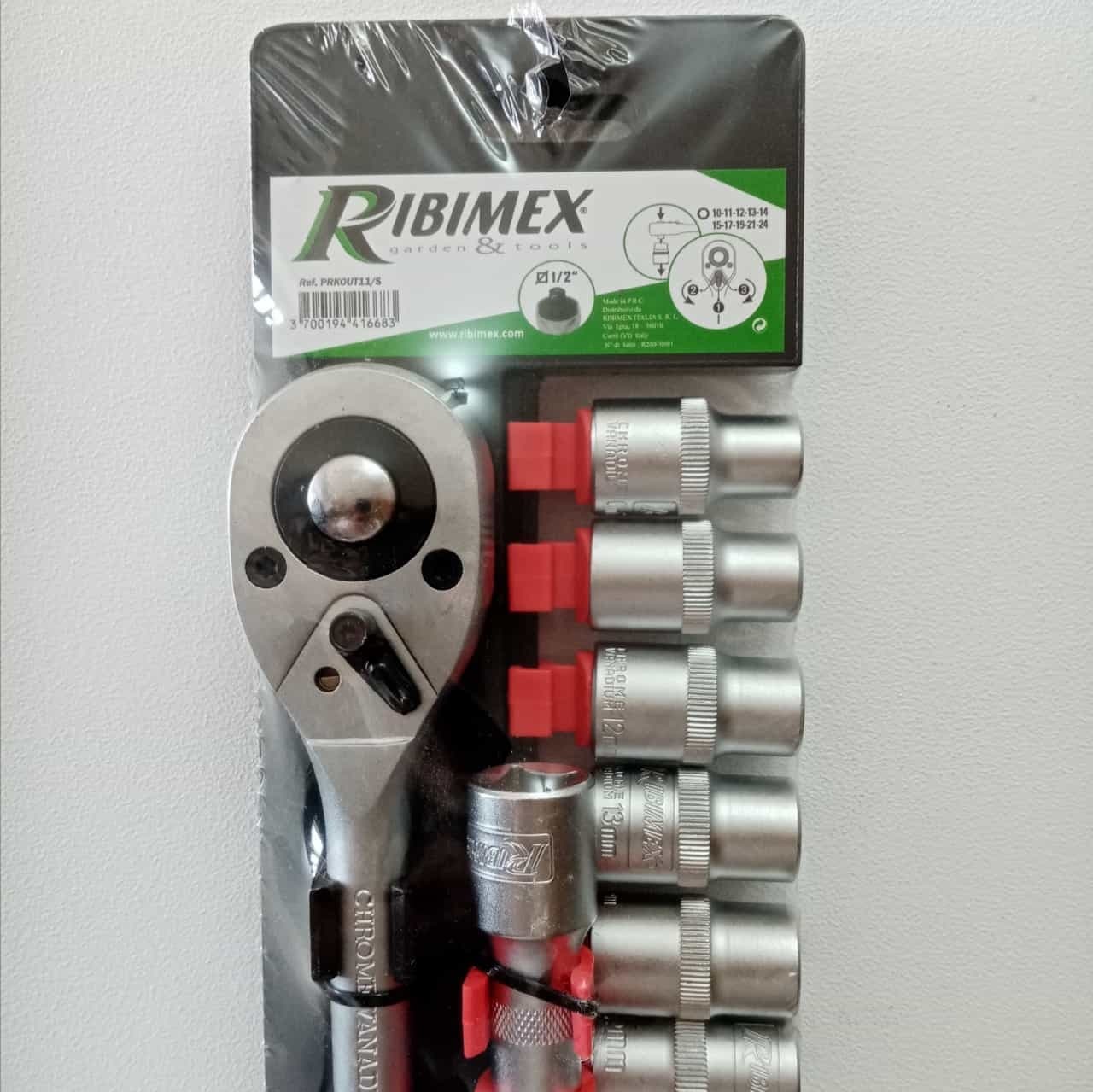 Ribimex chiave a cricchetto da 1/2" + 10 bussole in Chiavi a bussola Aloiserw.com - Altomonte, commercioVirtuoso.it