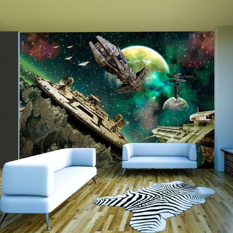 Fotomurale Flotta spaziale in Carta da parati Collezione Casa - Trebisacce, commercioVirtuoso.it