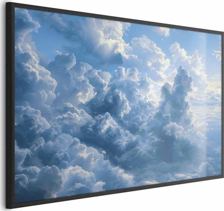 Poster - Ocean in the Air: Waving Clouds Reflecting Morning Light in Poster e stampe Collezione Casa - Trebisacce, commercioVirtuoso.it