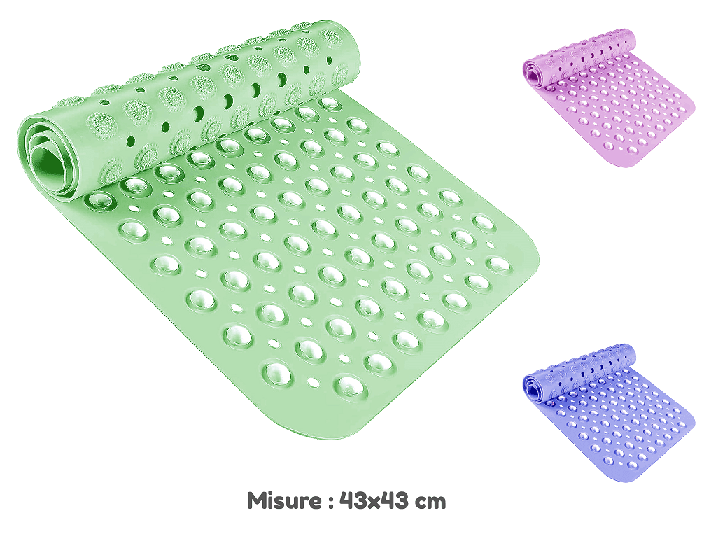 Tappeto Plastica Doccia con Ventose 43 x 43 in Tappetini Save The Money - Rimini, commercioVirtuoso.it