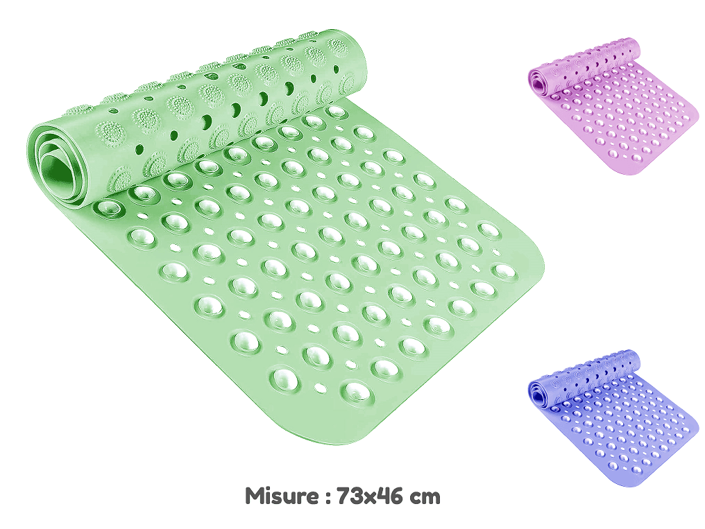 Tappeto Plastica Doccia con Ventose 73x46cm in Tappetini Save The Money - Rimini, commercioVirtuoso.it