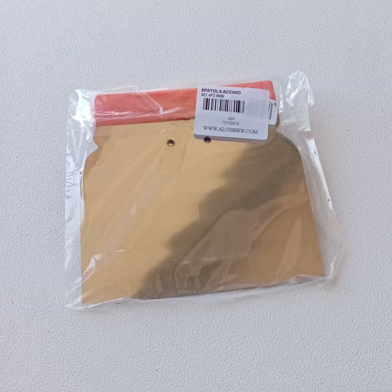 Set di 4 spatole flessibili di acciaio - senza manico in Spatole Aloiserw.com - Altomonte, commercioVirtuoso.it