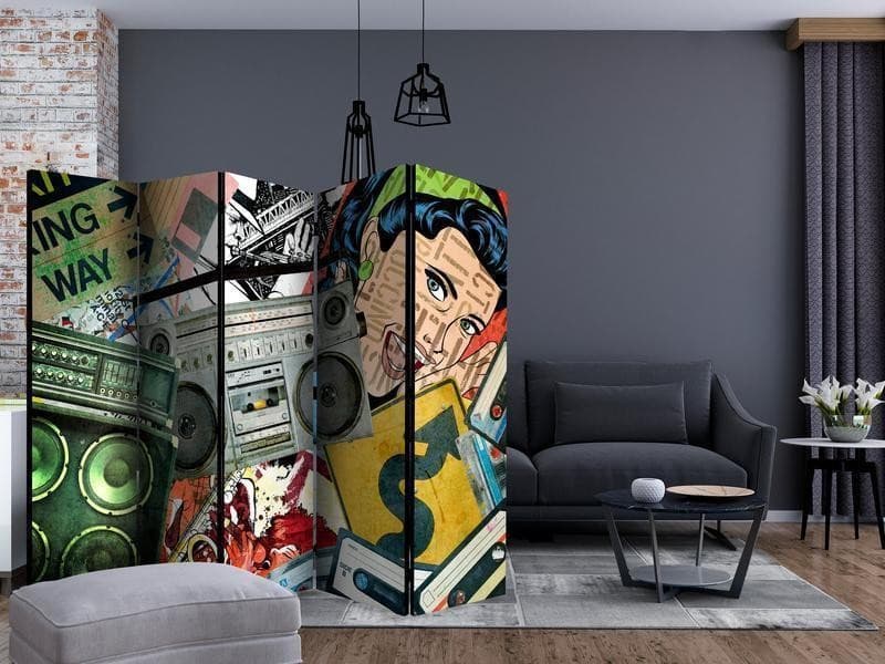 Paravento Graffiti girl II [Room Dividers] in Paraventi Collezione Casa - Trebisacce, commercioVirtuoso.it