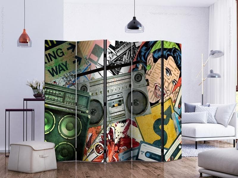 Paravento Graffiti girl II [Room Dividers] in Paraventi Collezione Casa - Trebisacce, commercioVirtuoso.it