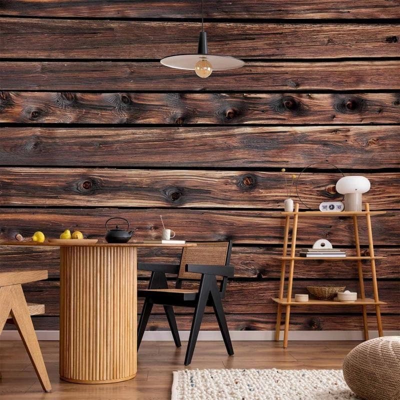 Fotomurale Wooden Warmth in Carta da parati Collezione Casa - Trebisacce, commercioVirtuoso.it