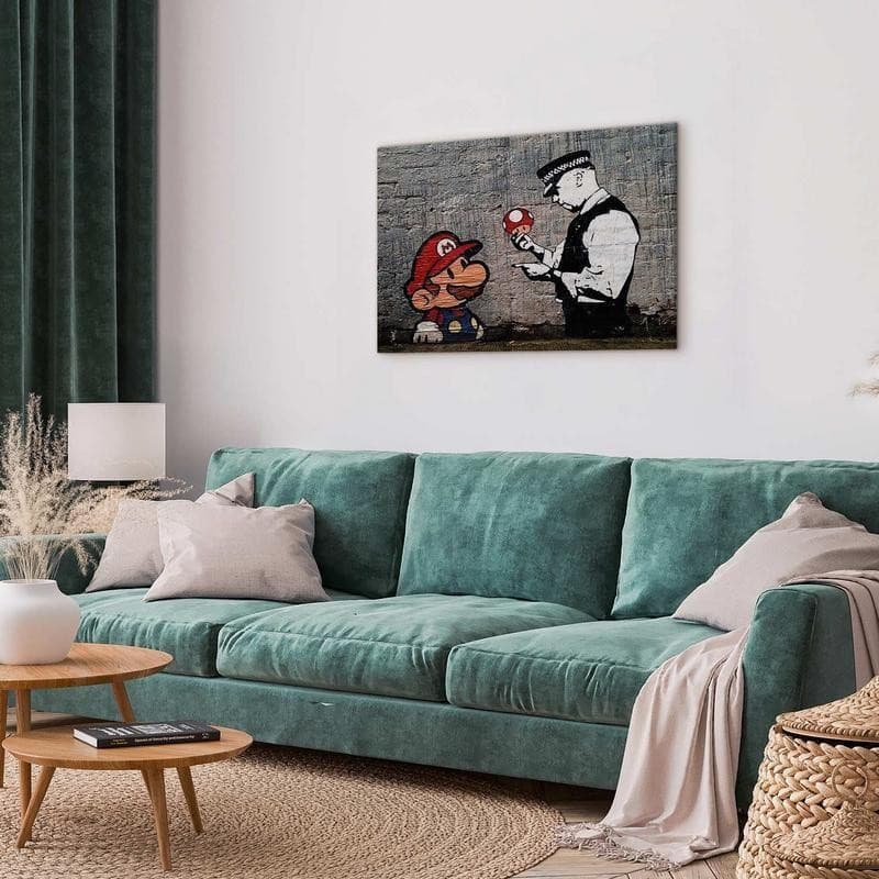 Quadro Mario and Cop by Banksy in Dipinti Collezione Casa - Trebisacce, commercioVirtuoso.it