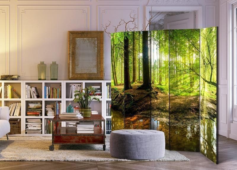 Paravento lago nella foresta cinque ante in Paraventi Collezione Casa - Trebisacce, commercioVirtuoso.it