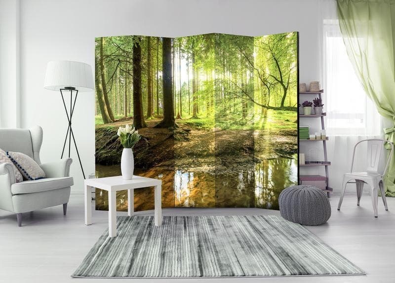 Paravento lago nella foresta cinque ante in Paraventi Collezione Casa - Trebisacce, commercioVirtuoso.it