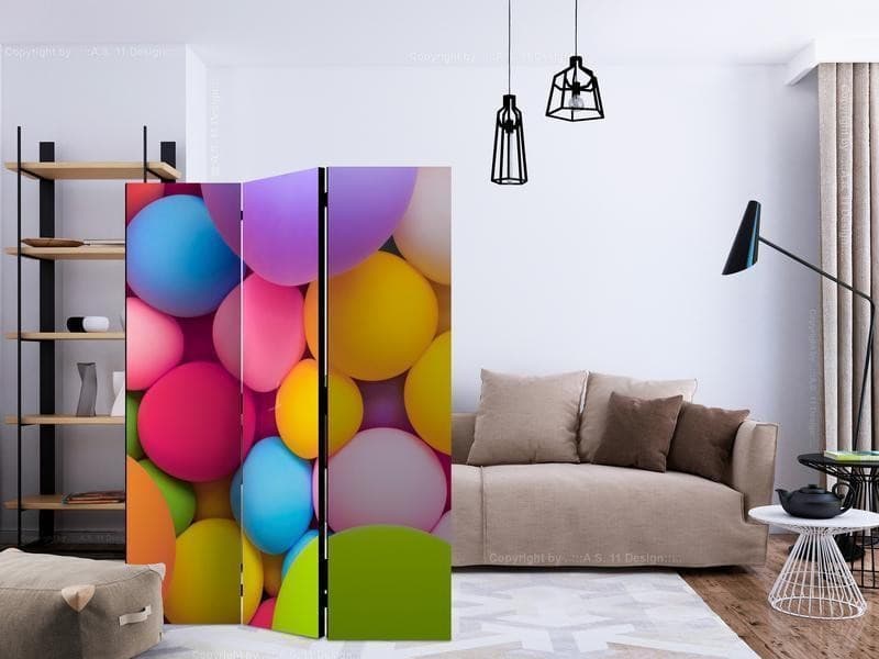 Separè a tre Pannelli Colourful Balls in Paraventi Collezione Casa - Trebisacce, commercioVirtuoso.it