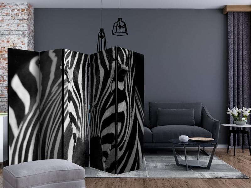 Paravento White with black stripes II [Room Dividers] in Paraventi Collezione Casa - Trebisacce, commercioVirtuoso.it