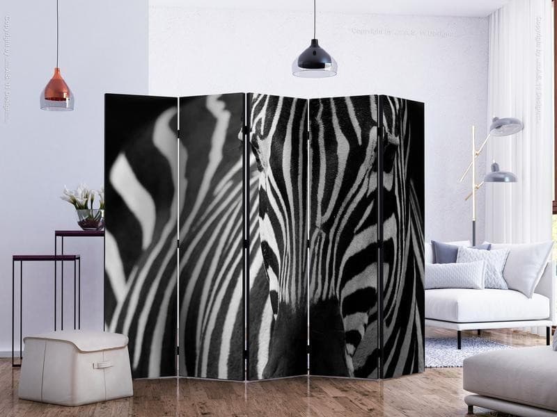 Paravento White with black stripes II [Room Dividers] in Paraventi Collezione Casa - Trebisacce, commercioVirtuoso.it