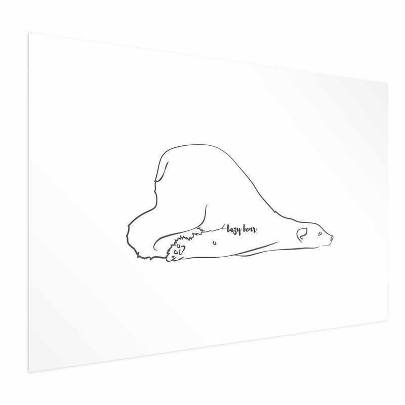 Poster - Lazy Bear in Poster e stampe Collezione Casa - Trebisacce, commercioVirtuoso.it