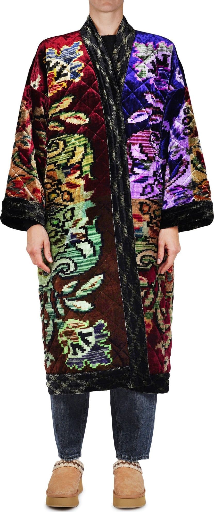 PIERRE-LOUIS MASCIA Pierre-Louis Mascia - Kimono - 460159 - Viola/Bordeaux da donna in Accappatoi e vestaglie Drestige - Casamassima, commercioVirtuoso.it