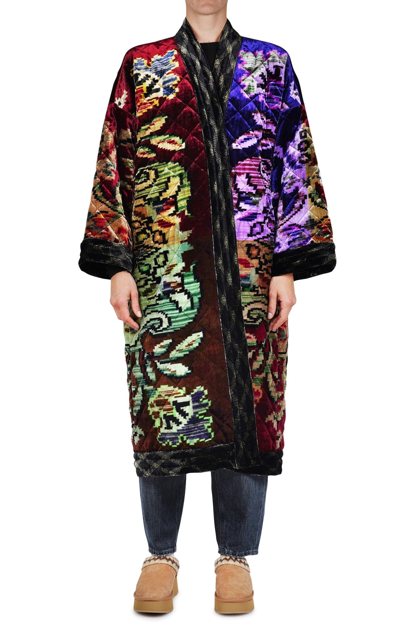 PIERRE-LOUIS MASCIA Pierre-Louis Mascia - Kimono - 460159 - Viola/Bordeaux da donna in Accappatoi e vestaglie Drestige - Casamassima, commercioVirtuoso.it