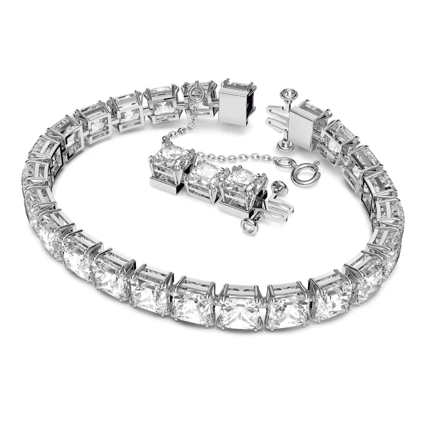 Swarovski Bracciale Tennis Matrix Taglio squadrato, Piccolo, Bianco, Placcato rodio in Bracciali Alba Gioielli - Casoria, commercioVirtuoso.it
