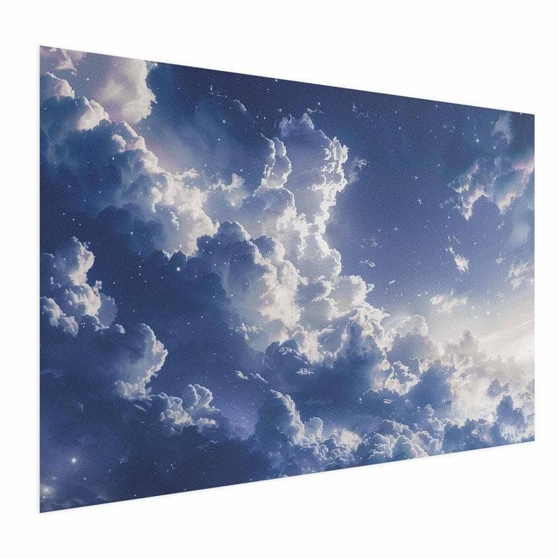 Poster - Starry Clouds and Soft Light Over a Corner of the Sky in Poster e stampe Collezione Casa - Trebisacce, commercioVirtuoso.it