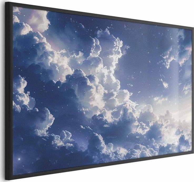 Poster - Starry Clouds and Soft Light Over a Corner of the Sky in Poster e stampe Collezione Casa - Trebisacce, commercioVirtuoso.it