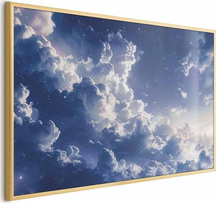 Poster - Starry Clouds and Soft Light Over a Corner of the Sky in Poster e stampe Collezione Casa - Trebisacce, commercioVirtuoso.it