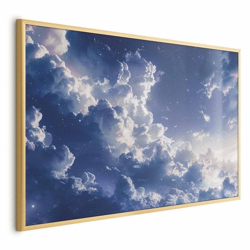 Poster - Starry Clouds and Soft Light Over a Corner of the Sky in Poster e stampe Collezione Casa - Trebisacce, commercioVirtuoso.it