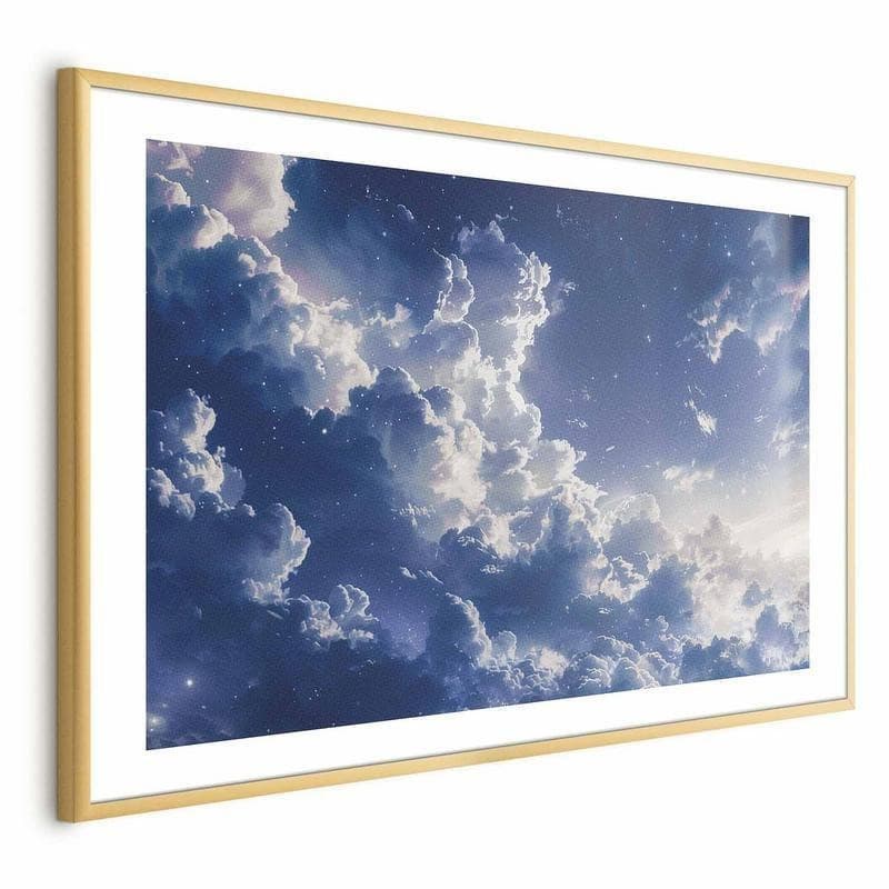 Poster - Starry Clouds and Soft Light Over a Corner of the Sky in Poster e stampe Collezione Casa - Trebisacce, commercioVirtuoso.it