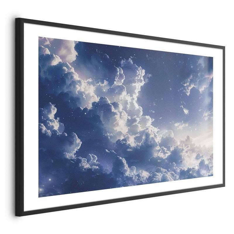 Poster - Starry Clouds and Soft Light Over a Corner of the Sky in Poster e stampe Collezione Casa - Trebisacce, commercioVirtuoso.it