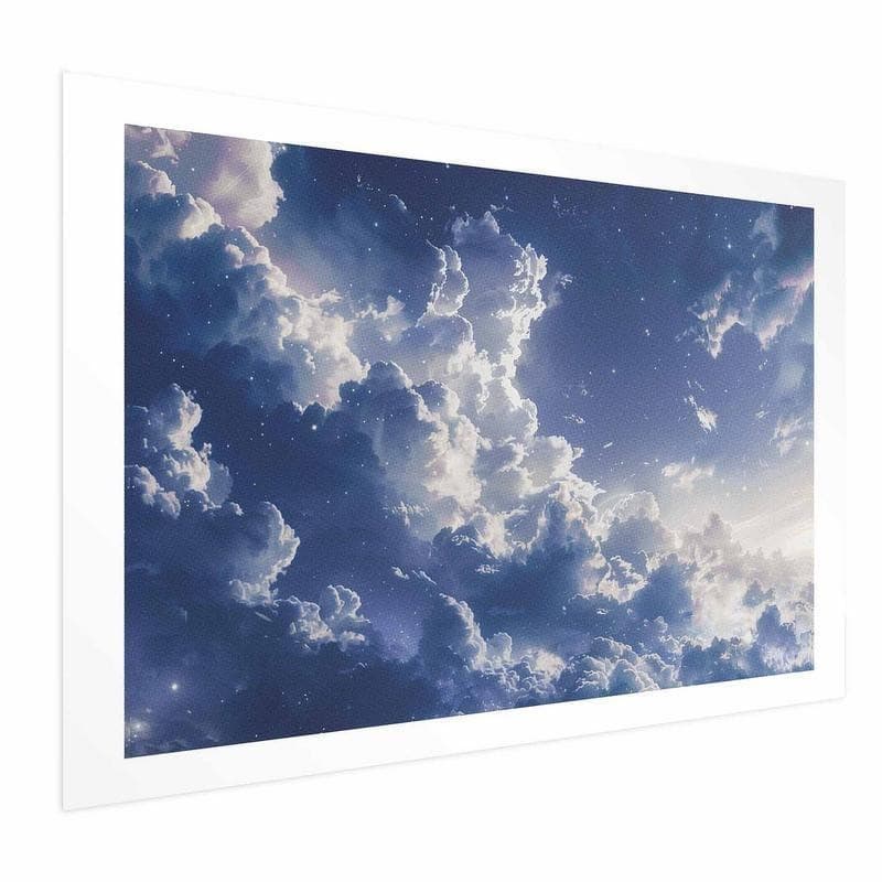 Poster - Starry Clouds and Soft Light Over a Corner of the Sky in Poster e stampe Collezione Casa - Trebisacce, commercioVirtuoso.it