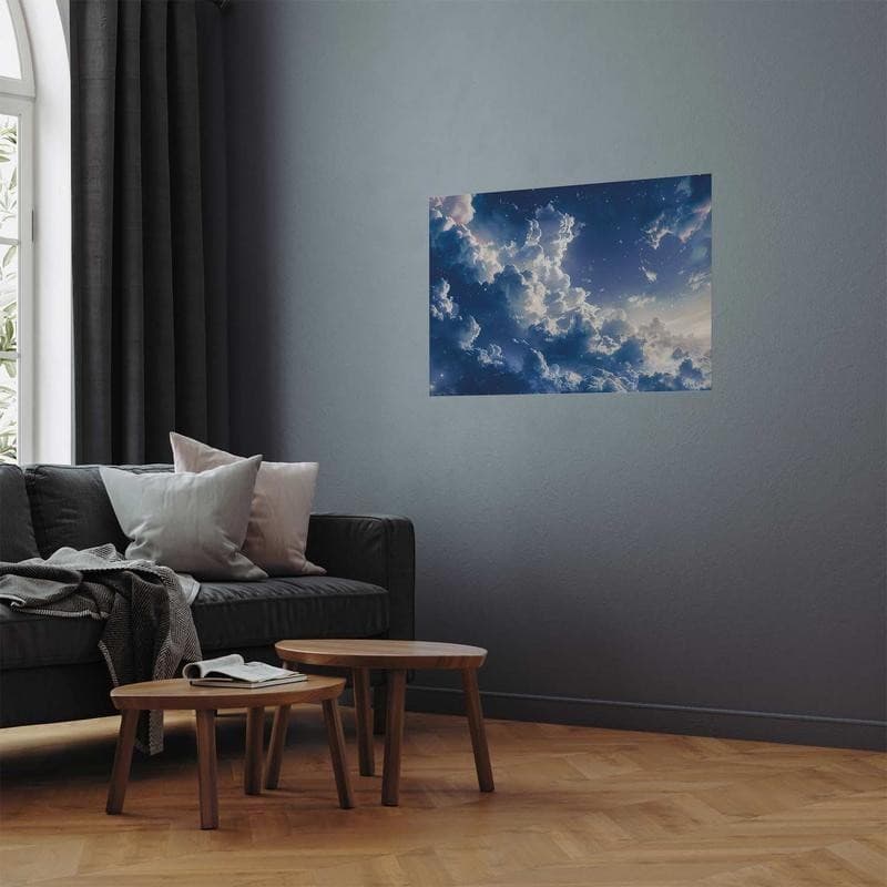 Poster - Starry Clouds and Soft Light Over a Corner of the Sky in Poster e stampe Collezione Casa - Trebisacce, commercioVirtuoso.it