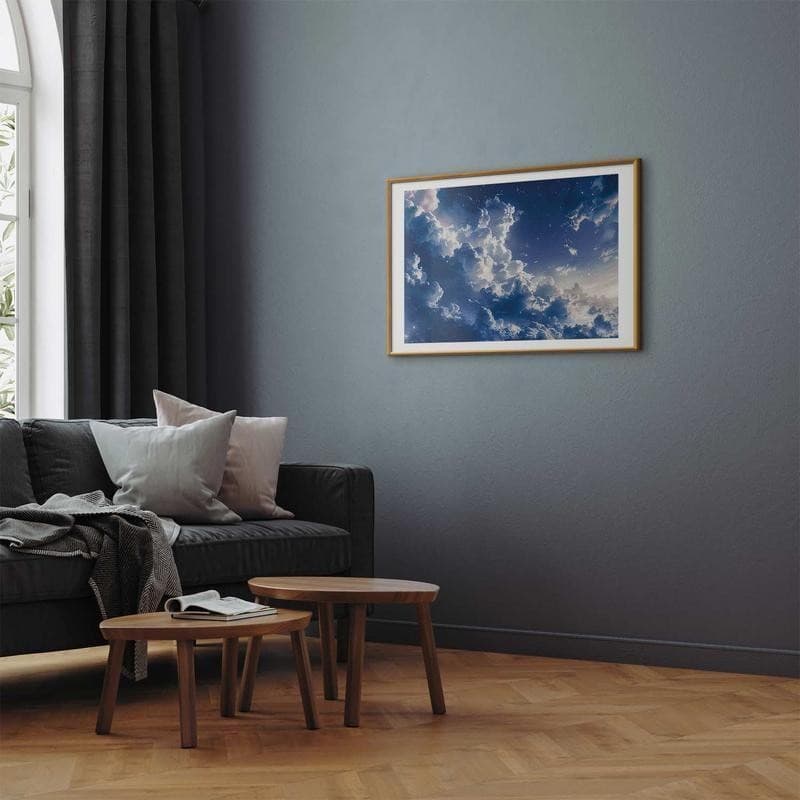 Poster - Starry Clouds and Soft Light Over a Corner of the Sky in Poster e stampe Collezione Casa - Trebisacce, commercioVirtuoso.it