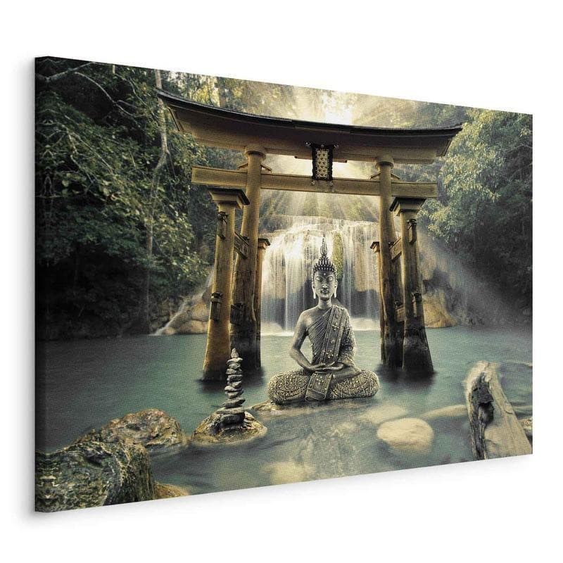 Quadro Buddha Smile (1 Part) Wide in Poster e stampe Collezione Casa - Trebisacce, commercioVirtuoso.it